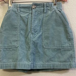 corduroy teal skirt